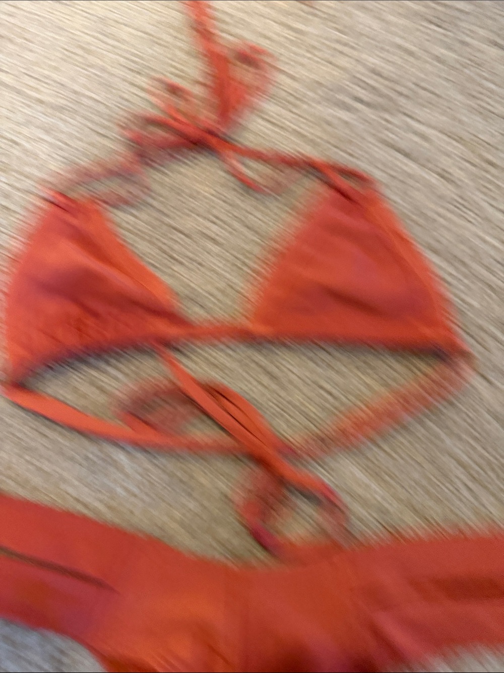 Montce Rust Strappy Triangle Bikini Set - Picture 4 of 6